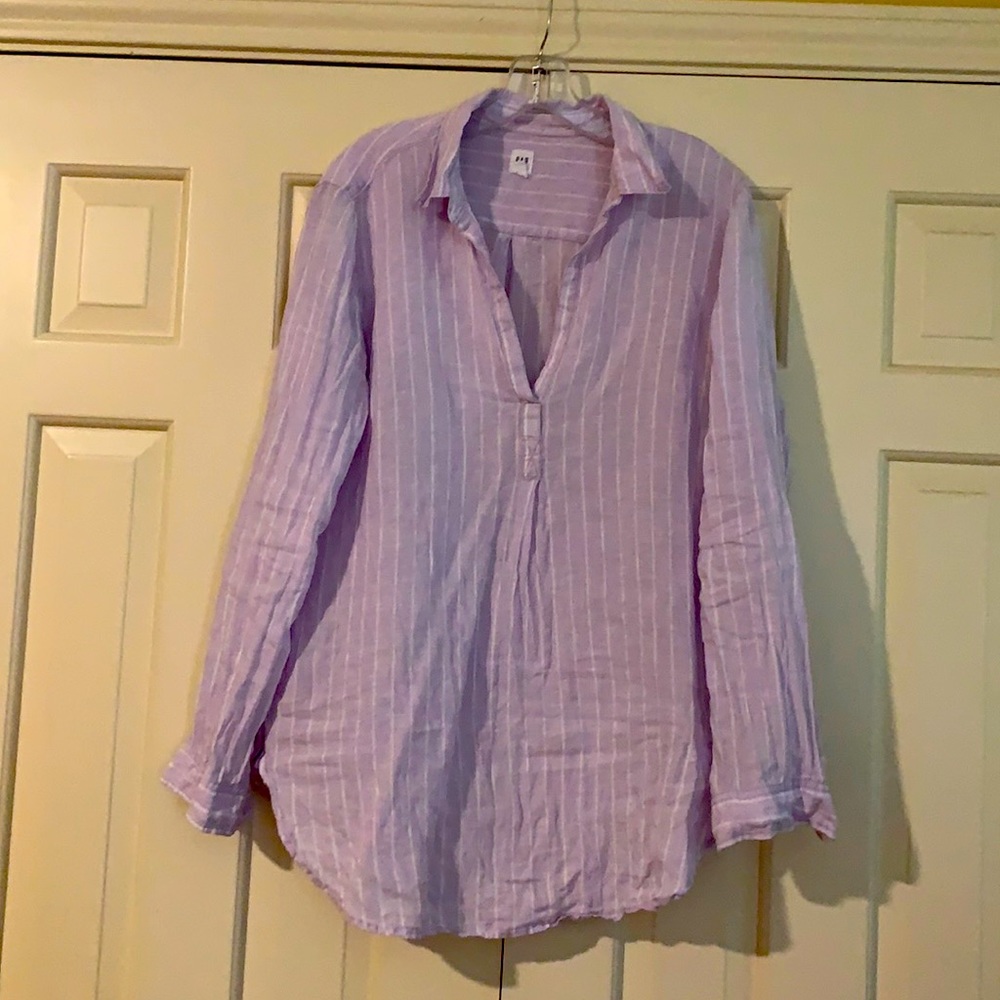 Lilac linen GAP tunic top
